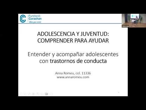 Sesión Webinar "Adolescencia y juventud, comprender para ayudar: Trastornos de conducta"